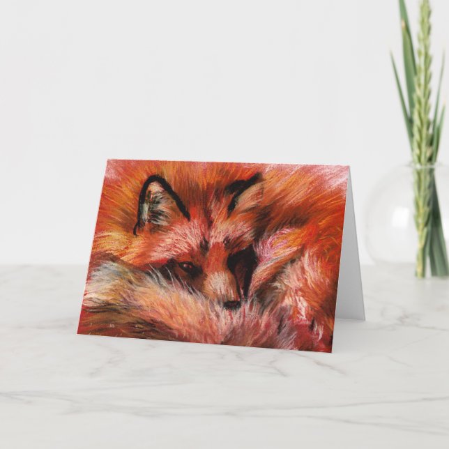 Refuge Fox Greeting Card (Front)