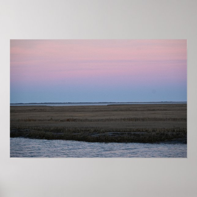 Refuge Waterscape Sunset Poster (Front)