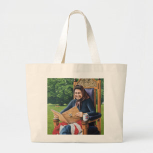 Refugee from England 1975 Large Tote Bag