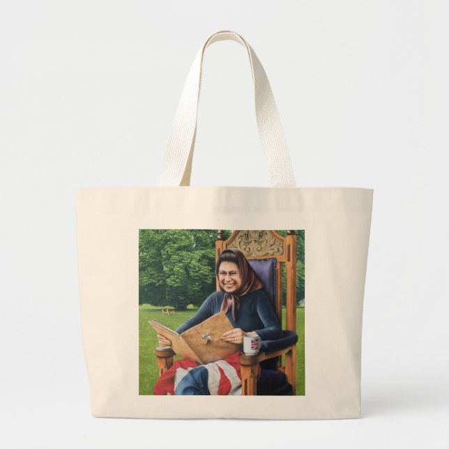 Refugee from England 1975 Large Tote Bag (Front)