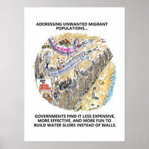 Refugee Water Slides gloss poster