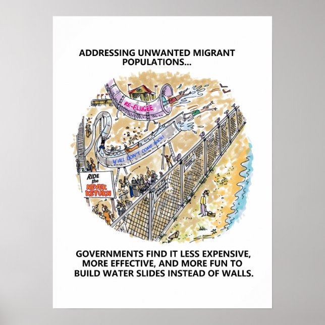 Refugee Water Slides matte poster (Front)
