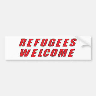 Refugees Welcome Bumper Sticker