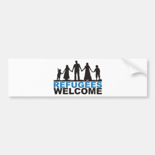 Refugees Welcome Bumper Sticker