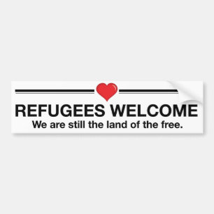 Refugees Welcome Bumper Sticker