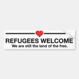 Refugees Welcome Bumper Sticker