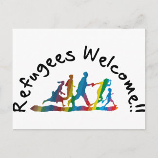 Refugees Welcome Postcard