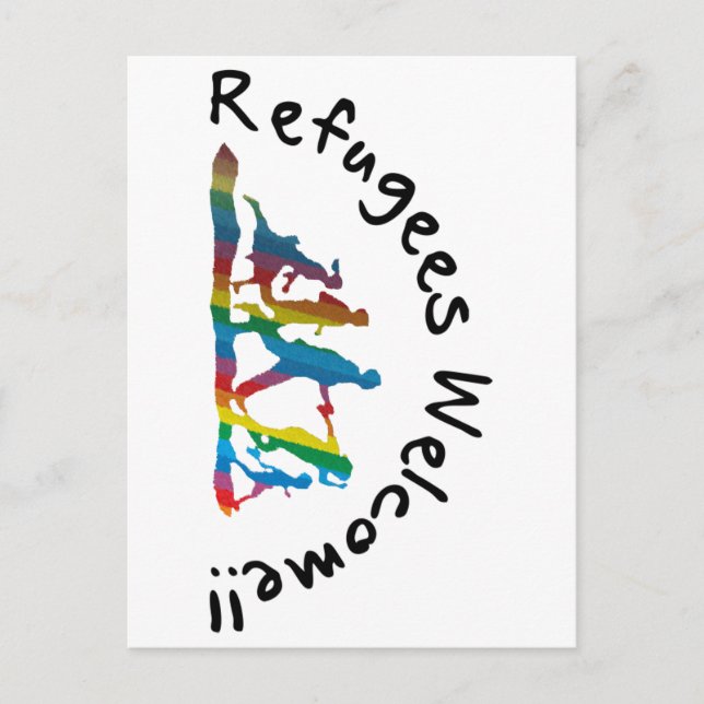 Refugees Welcome Postcard (Front)