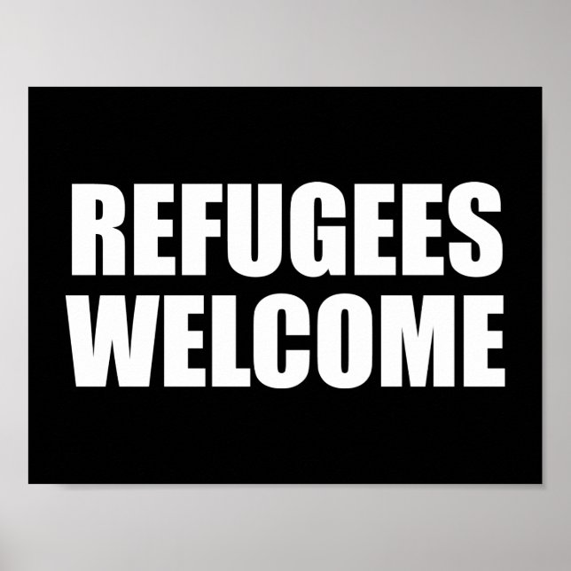 Refugees Welcome Poster (Front)