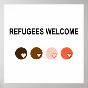 Refugees welcome poster