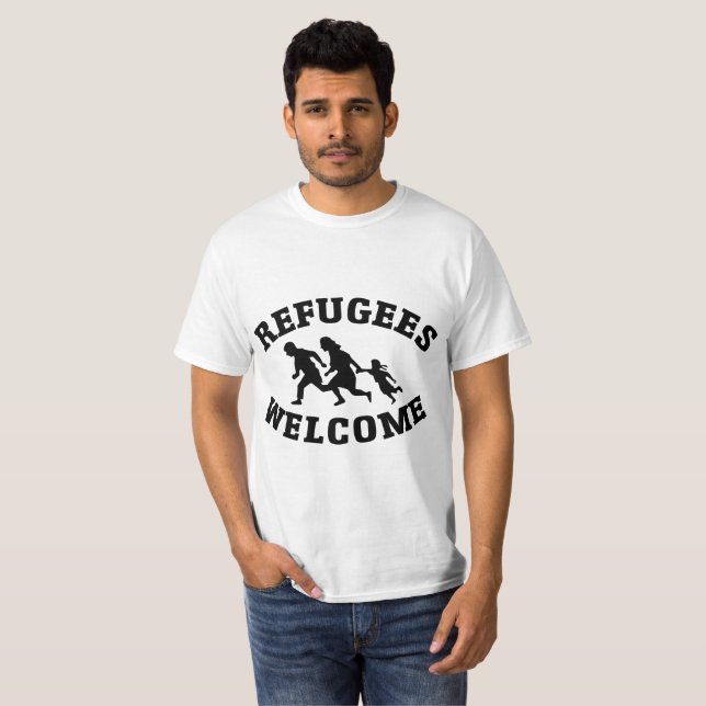 Refugees Welcome T-Shirt (Front Full)