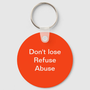 Refuse abuse key ring
