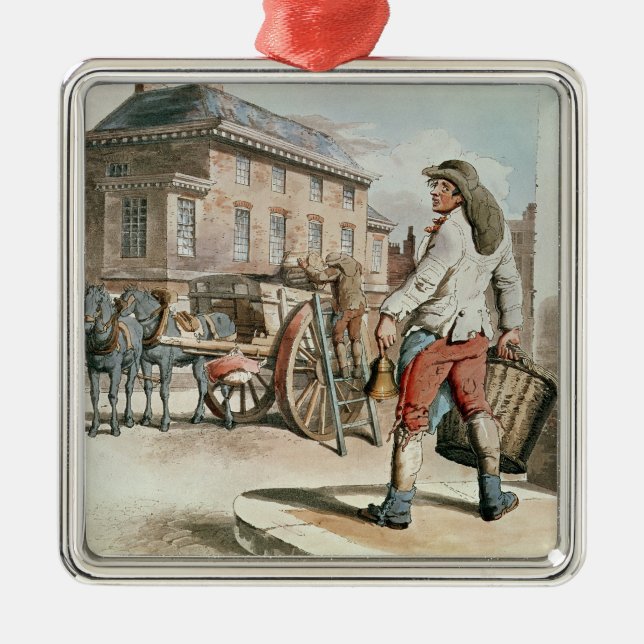 Refuse Collector Metal Tree Decoration (Front)