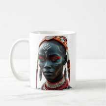 Regal African Tribal Beauty Mug | Afrocentric