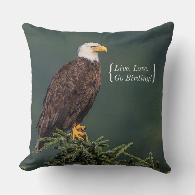Regal Bald Eagle Cushion (Front)