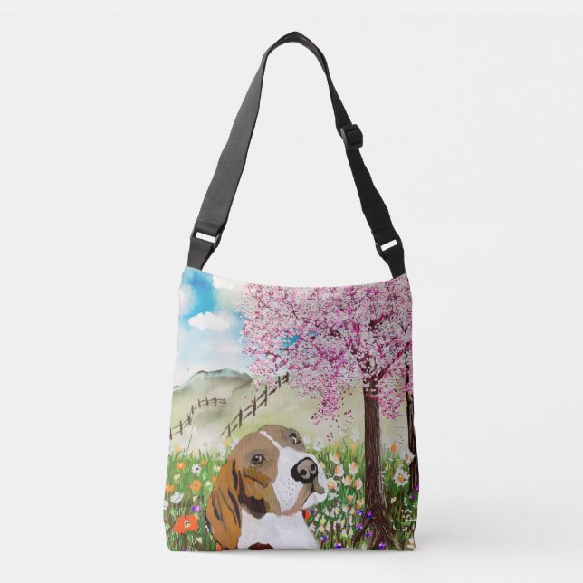 Regal Beagle Crossbody Bag (Front)