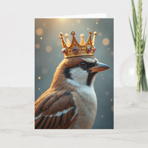 Regal Bird Birthday Card