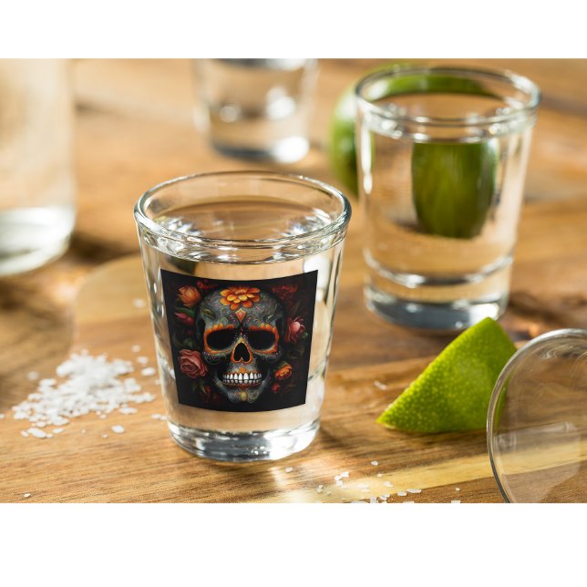 Regal Bloom Sugar Skull Shot Glass (Creator Uploaded)