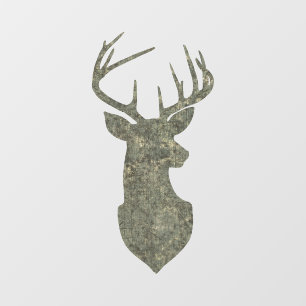 Regal Buck Trophy Deer Silhouette in Camouflage