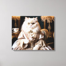 Regal Cat in Gown