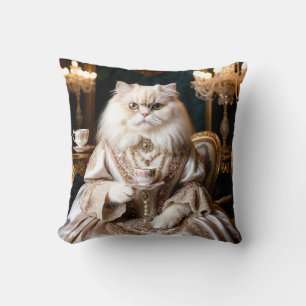 Regal Cat in Gown Cushion