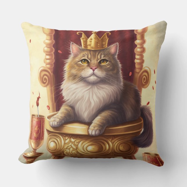 Regal Cat Throne Cushion (Front)