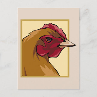 Regal Chicken Postcard