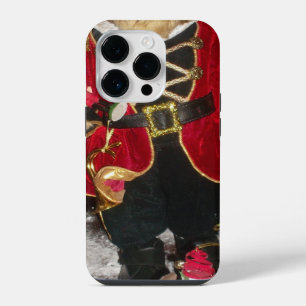 Regal Christmas Teddy Bear Holiday Art Print iPhone Case