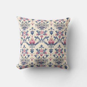 Regal Crown & Floral Elegance Princesscore Cushion