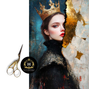 Regal Darkness Abstract Queen Decoupage Tissue Paper