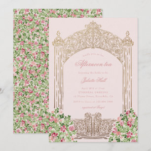 Regal Doors Elegant Faux Foil Bridal Shower Invitation