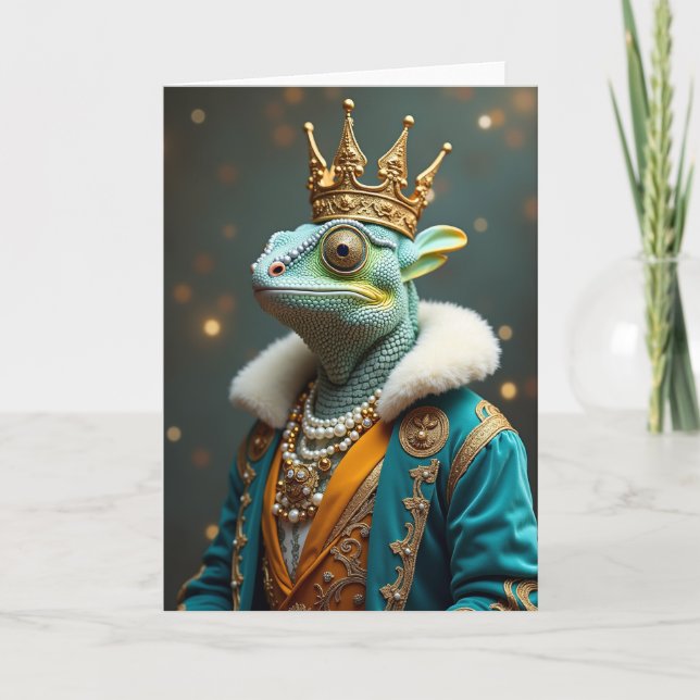 Regal Dragon Birthday Card (Front)