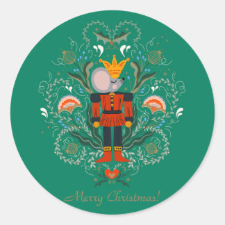 Regal Dreams: The Enchanted Nutcracker Classic Round Sticker