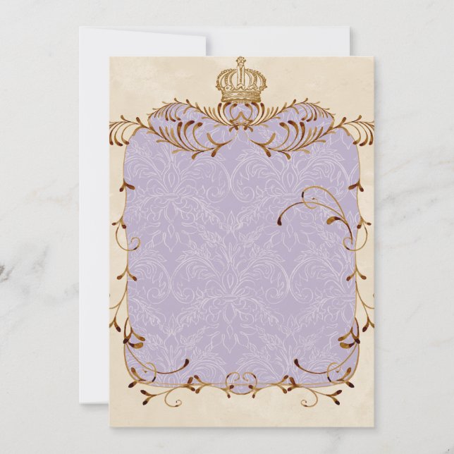 Regal Egrets, Swirls & Damask - Thank You Notes (Front)