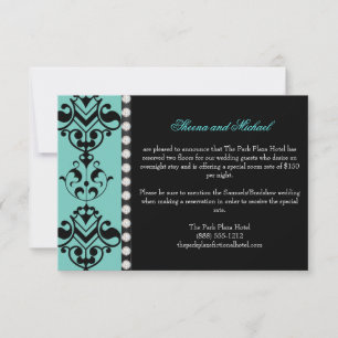 Regal Elegance Custom Wedding  Accommodations Card