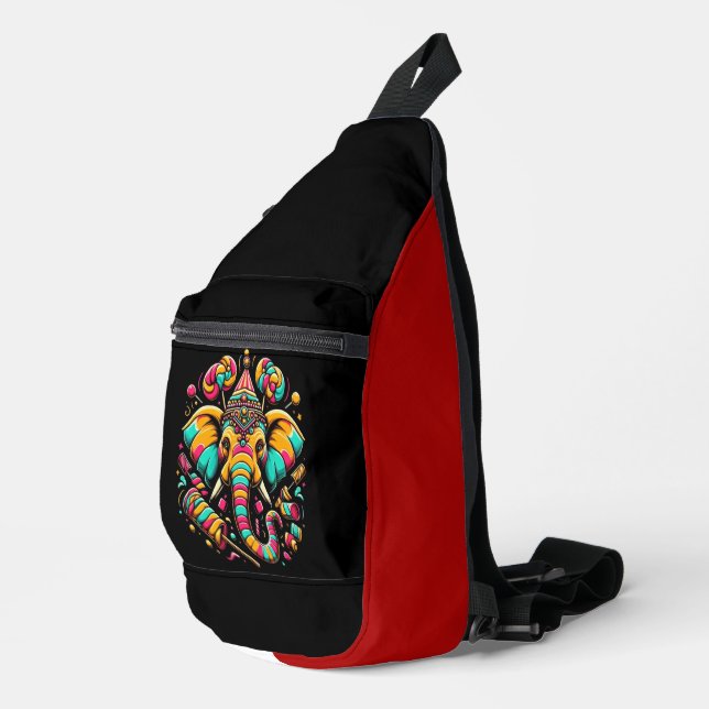 Regal Elephant Sling Bag (Right Corner)