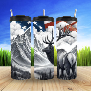 Regal Elk with American Pride Thermal Tumbler