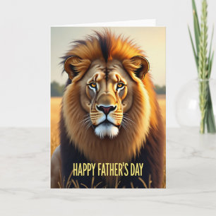 Regal Feline Fathers Day Card