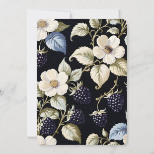 Regal Floral Elegance: Bridal Tea Party Invitation