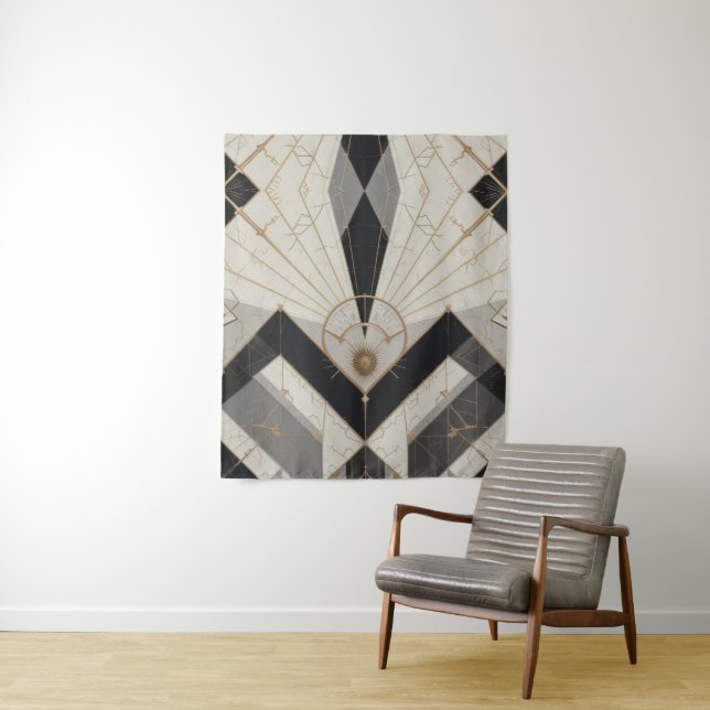 Regal Geometry Tapestry (In Situ)