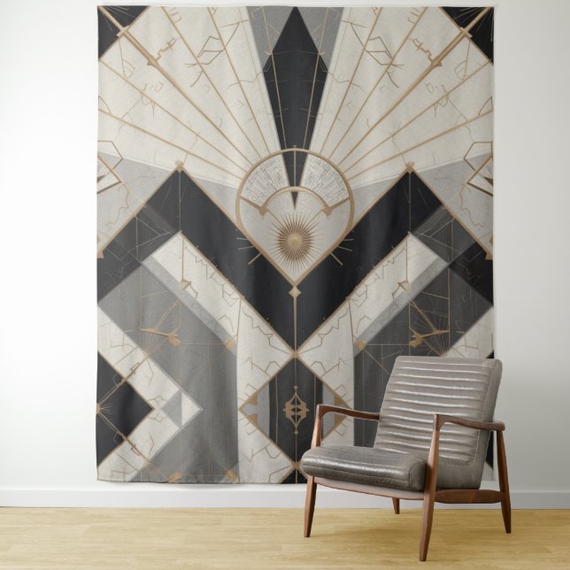 Regal Geometry Tapestry (In Situ)