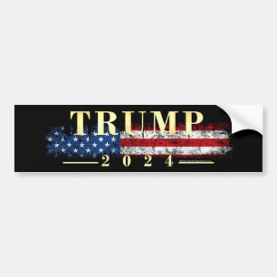 Regal Golden Donald Trump Bumper Sticker