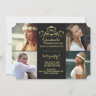 Regal Graduate 4 Photo Announcement / Invitation
