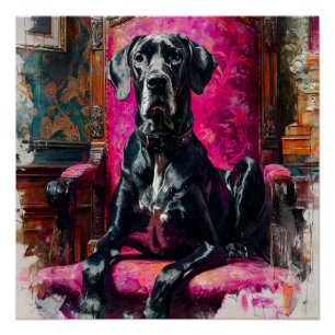 Regal Great Dane Poster
