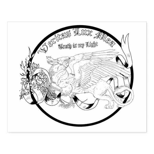 Regal Gryphon  Rubber Stamp (Imprint)