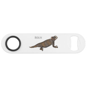 Regal horned lizard cartoon illustration