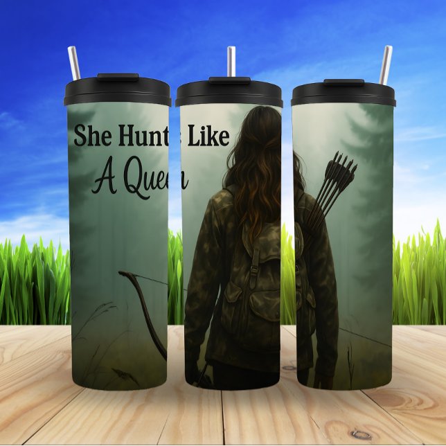 Regal Huntress, Misty Forest Thermal Tumbler (Creator Uploaded)