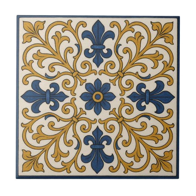 Regal Italianate Style Ceramic Tile (Front)