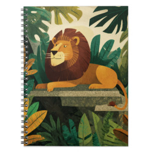 Regal Jungle Lion Bold Leaf Notebook