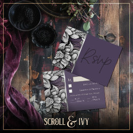 Regal Lilac, Brilliant White Bloom Response Card